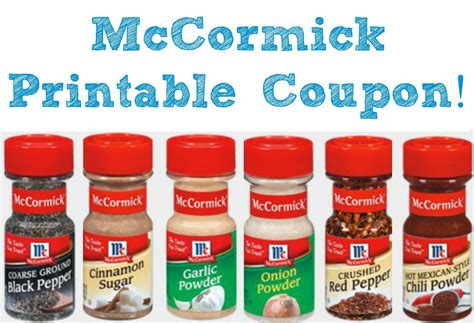 McCormick Printable Coupons | Save $0.50/2 McCormick Spices or Herbs!