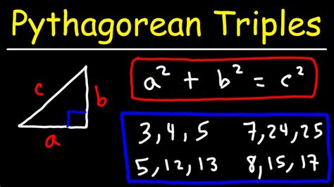 Pythagorean Triples - YouTube