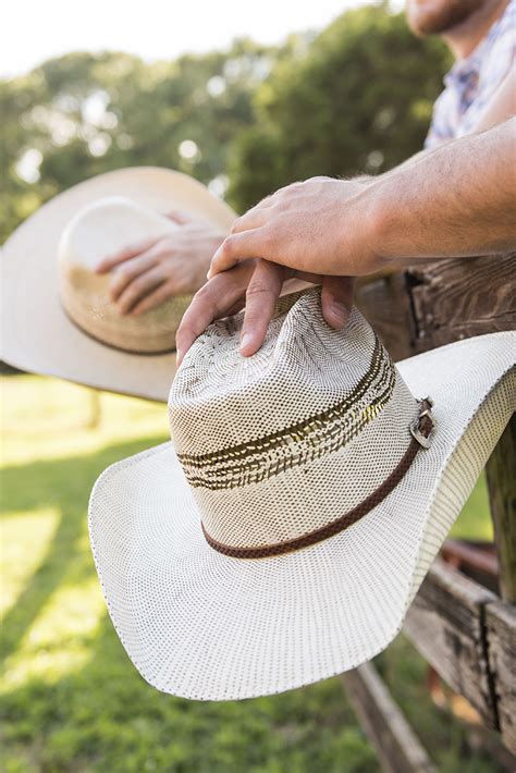 Cavender's Ranch Collection Two Tone Bangora Vented Crown Straw Cowboy Hat & Cavender's Cowboy ...