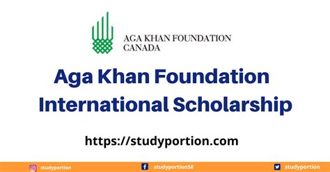 Aga Khan Foundation International Scholarship 2023