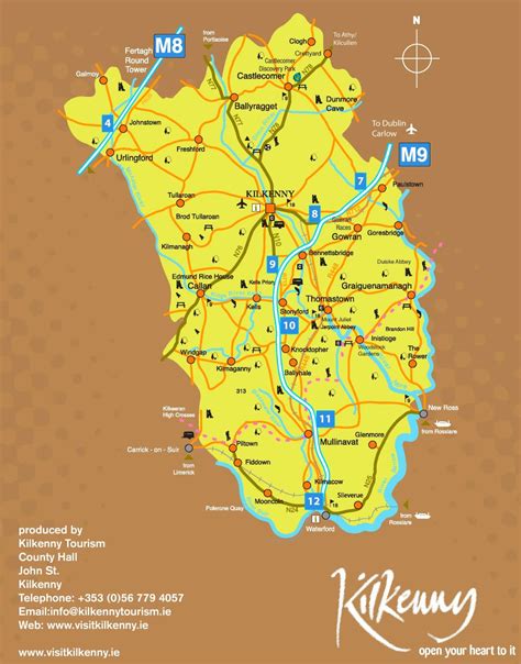 Kilkenny County map - Ontheworldmap.com