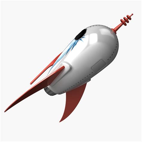 rocket ship 3d model