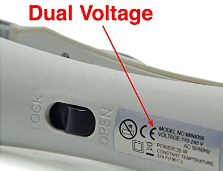 dual voltage flat iron