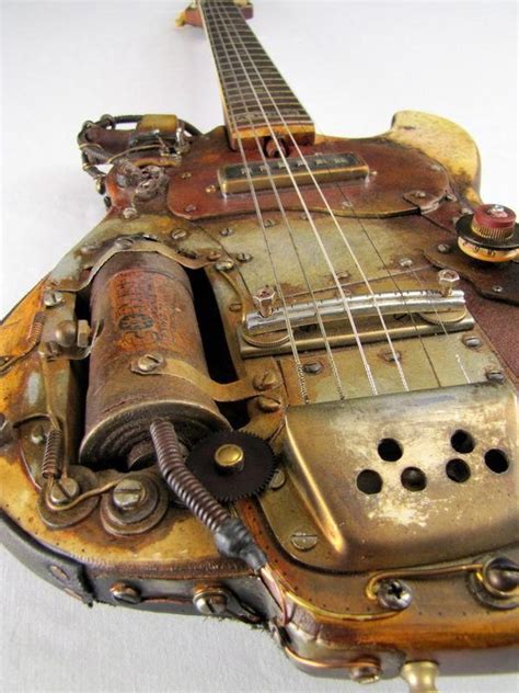 Image result for steampunk instruments | Steampunk guitar, Guitar, Custom electric guitars