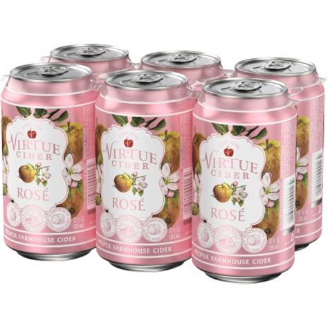 Virtue Cider Rose, 6 cans / 12 fl oz - Kroger