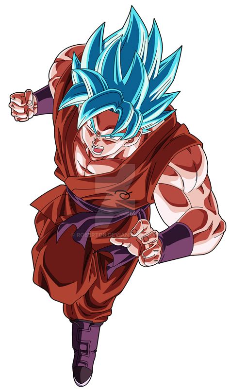 Goku SSJ Blue Kaioken x10 by robertDB on DeviantArt