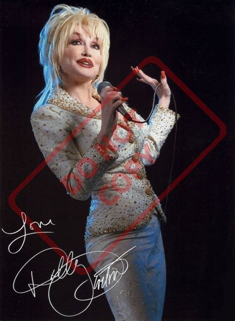 Dolly Parton Vintage 8.5x11 Autographed Signed Reprint Photo | Etsy