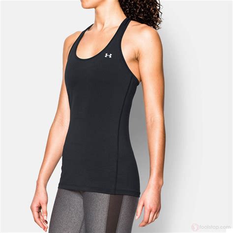 Under Armour Women's UA HeatGear Armour Racer Tank Top - Black/Metalli – Mann Sports Outlet