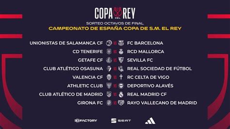 Sorteo Copa del Rey 2024 | Calendario de partidos y horarios de octavos ...