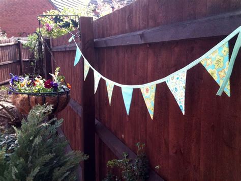 fence bunting | Garden bunting, Bunting, Garden