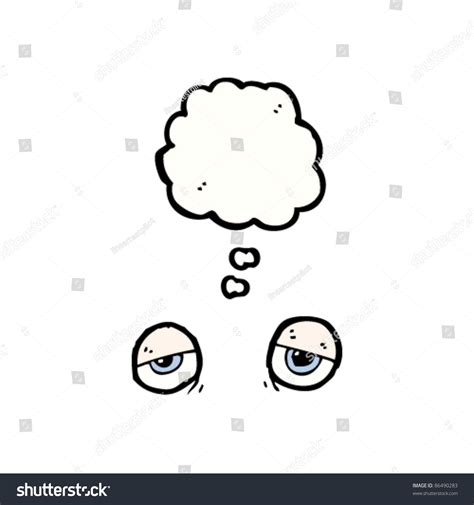 Cartoon Weary Eyes Stock Vector Illustration 86490283 : Shutterstock