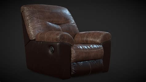 FOLLETT TWO-TONE FAUX LEATHER ROCKER RECLINER BY - Download Free 3D model by Andriano Milanovic ...