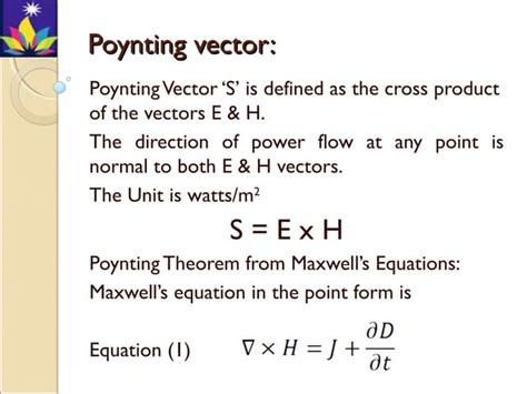 Poynting vector