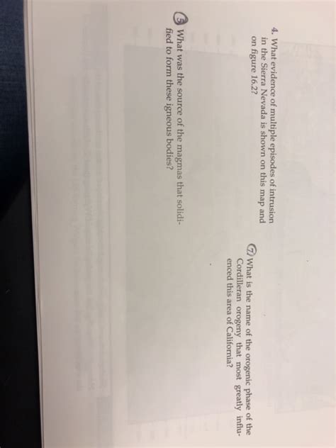 Solved Exercise 16 Cordilleran Orogeny 241 FIGURE 16.1 | Chegg.com