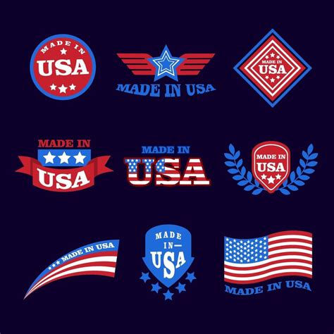 Made in USA Logo 2380144 Vector Art at Vecteezy