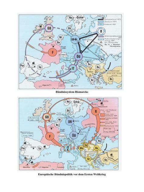 Bündnissystem Bismarcks Und Danach Mit Text | PDF