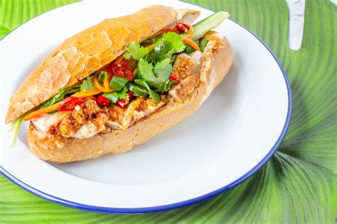 Vietnamese Bread Roll (Banh Mi) with Crispy Roast Pork | Asian Inspirations