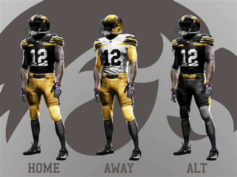 Iowa Hawkeyes Football Nike Pro Combat Jersey Mockups. www ...