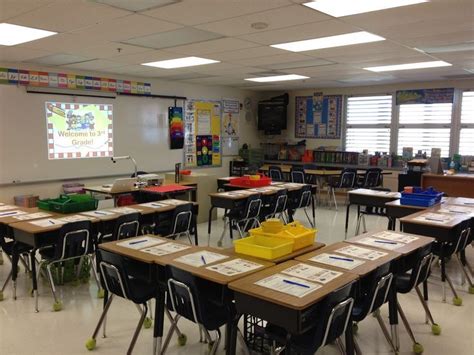 third grade classroom - Yahoo Image Search Results | Desk arrangements, Classroom seating ...