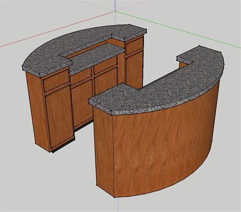 Church Welcome Center Furniture - Curved Desk Design