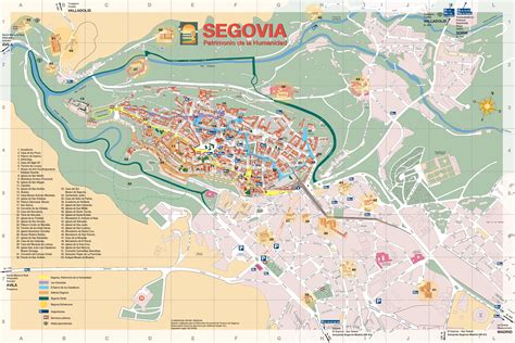 Segovia old city map