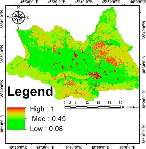 The area runoff coefficient map. Source: Author | Download Scientific Diagram