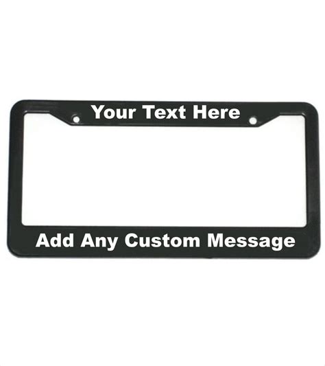 1 Dozen Custom Personalized License Plate Frames