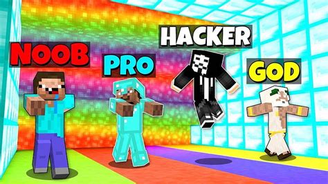 Minecraft Battle: NOOB vs PRO vs HACKER vs GOD : ESCAPE FROM RAINBOW ...