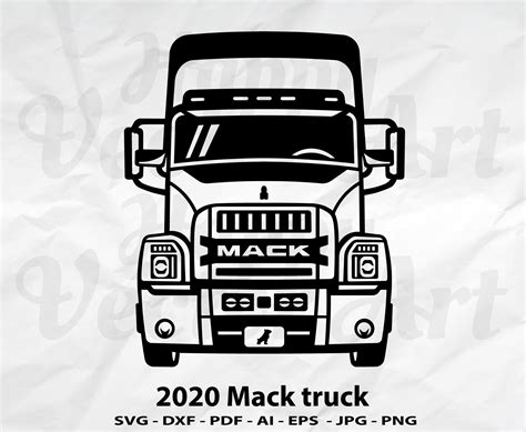 Semi Truck Svg Cut File Mack Truck Vector Cars Svg Digital Etsy ...