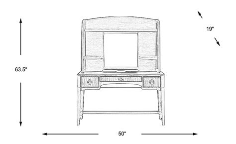 Vivien 2 Pc White Colors,White Desk & Hutch Set | Rooms to Go