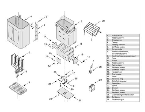 Finlandia / Harvia Part # WX356 Complete Power Unit for CG170-U1-15 ...