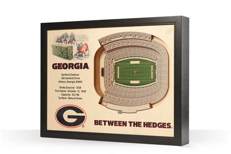 NCAA Stadiums — 3D WOOD MAPS - BELLA MAPS