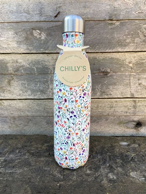 Chillys Bottle 750ml - Pattern (select your style) - Railway Cottage