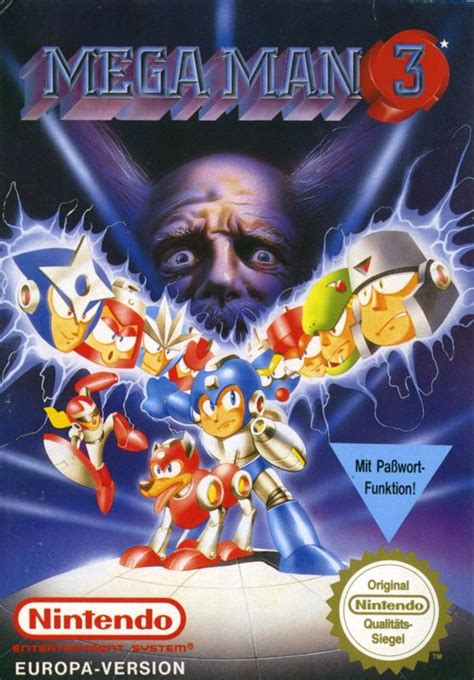 Mega Man 3 (1990) NES box cover art - MobyGames