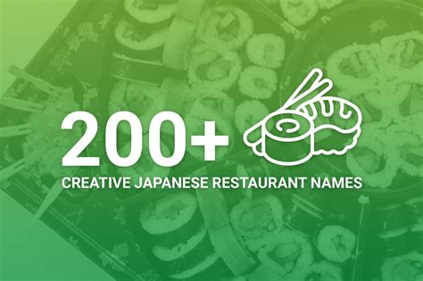 200+ Creative Japanese Restaurant Names | Find Inspiration