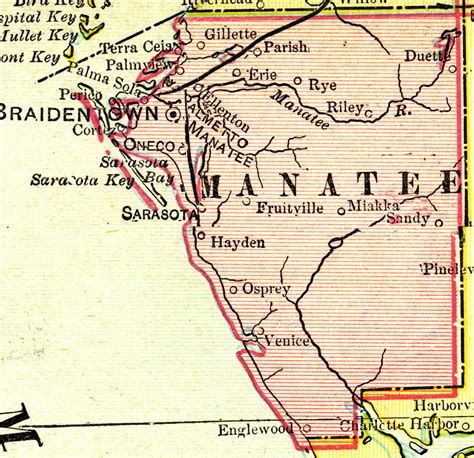 Manatee County Map