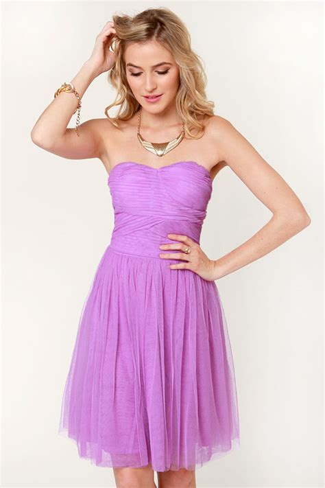 Lovely Lavender Dress - Purple Dress - Strapless Dress - $64.00 - Lulus