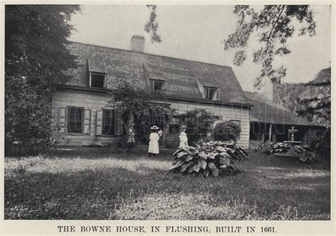 The Bowne House, in Flushing, built in 1661 stock image | Look and Learn