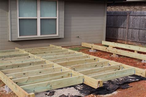 Backyard Makeover: Floating Deck - Phase 1 | Building a floating deck, Building a deck, Floating ...