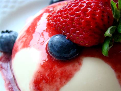 Vanilla Panna Cotta with Lillet-Strawberry Coulis | Shauna Sever | The Next Door Baker