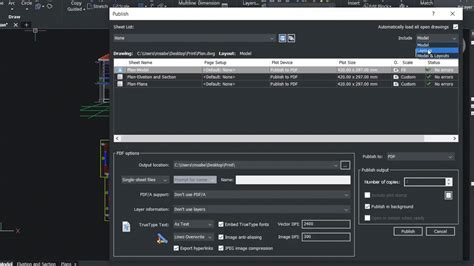 Printing In BricsCAD With Publish