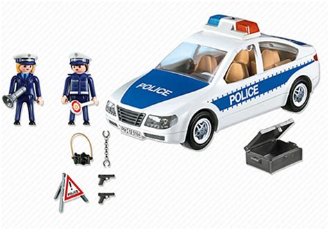 Playmobil Police - Police Car with Flashing Light - - Fat Brain Toys