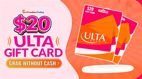 Free $20 Ulta Gift Card | GetFreebiesToday.com