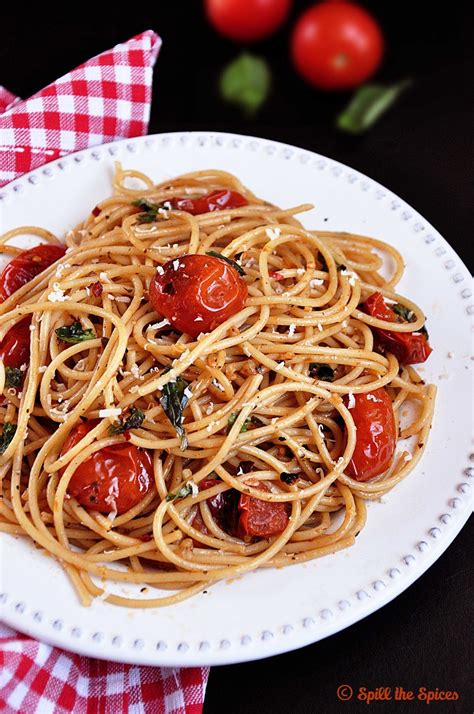 Roasted Cherry Tomato Pasta | Spill the Spices