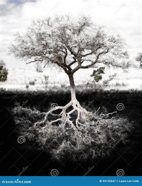 Strong Foundation Money Growth In Soil And Tree Concept Stock Image | CartoonDealer.com #230163949