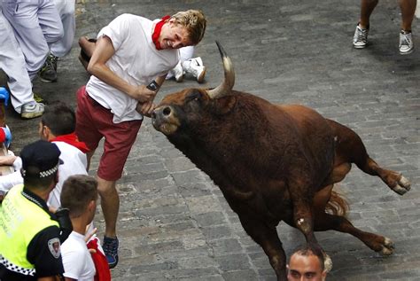 Check Out This Unbelievable Drone Footage Of The Running Of The Bulls ...