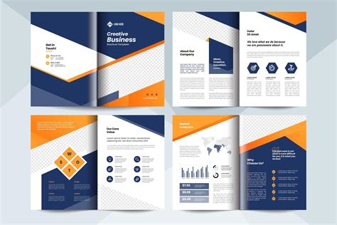 Creative business brochure layout template. Corporate business booklet design 2038716 Vector Art ...