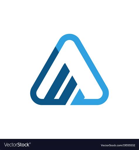 Triangle business logo Royalty Free Vector Image