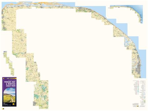 Peddars Way & Norfolk Coast Path Map by Harvey Maps | Avenza Maps