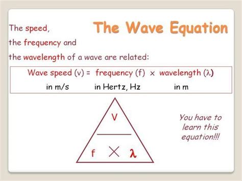 Frequency Wavelength Formula